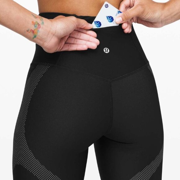 Lululemon Mapped Out High Rise Tight Black/Glacier Grey 28" - Picture 4 of 12